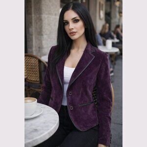 Larry Levine - Vintage Velveteen Purple Blazer